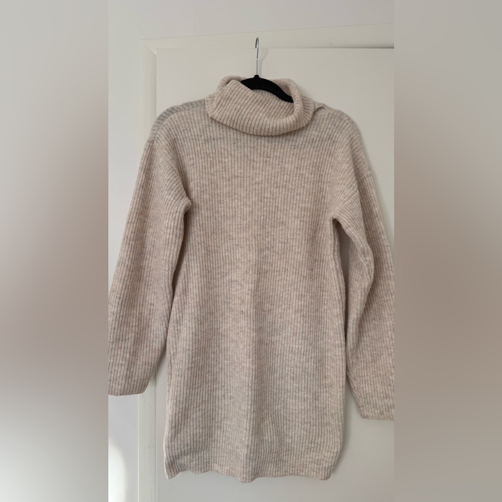 MOTF Beige Cowl Neck Sweater